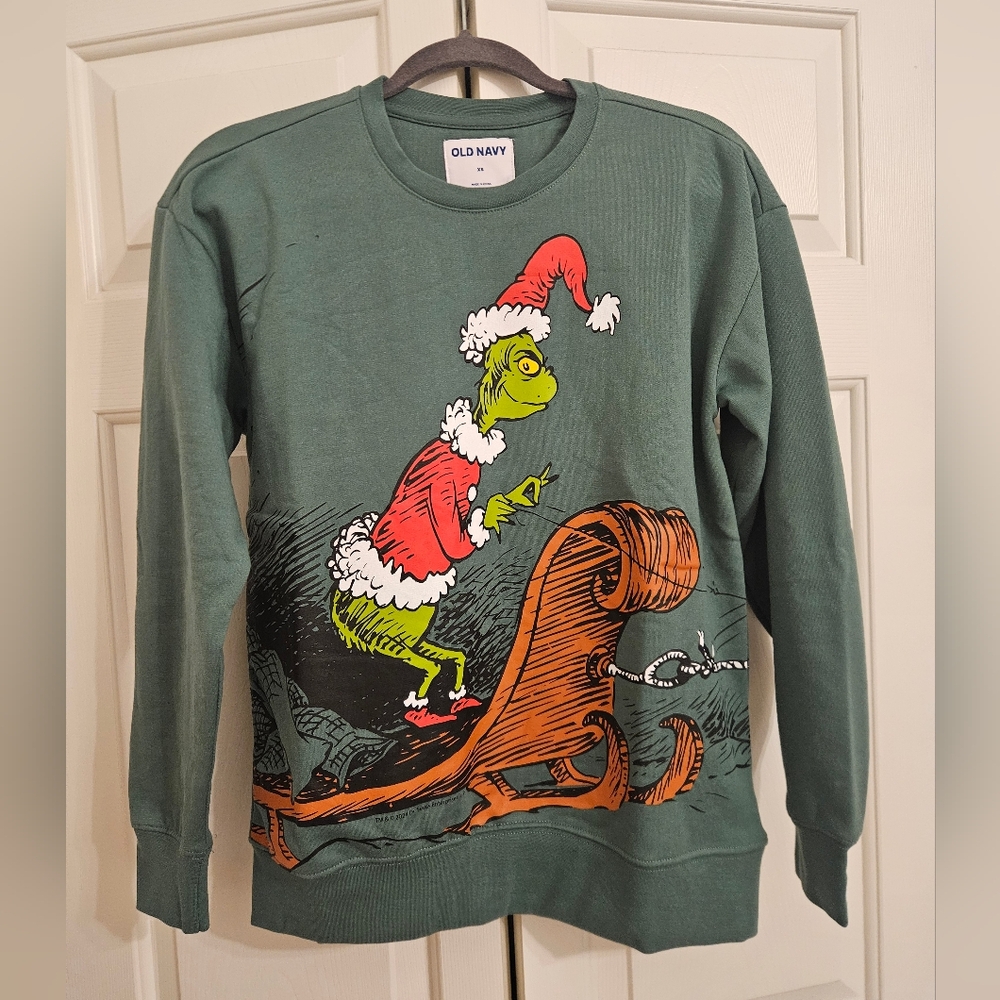 How The Grinch Stole Christmas 🎄 Sweatshirt.  Women's XS Old Navy